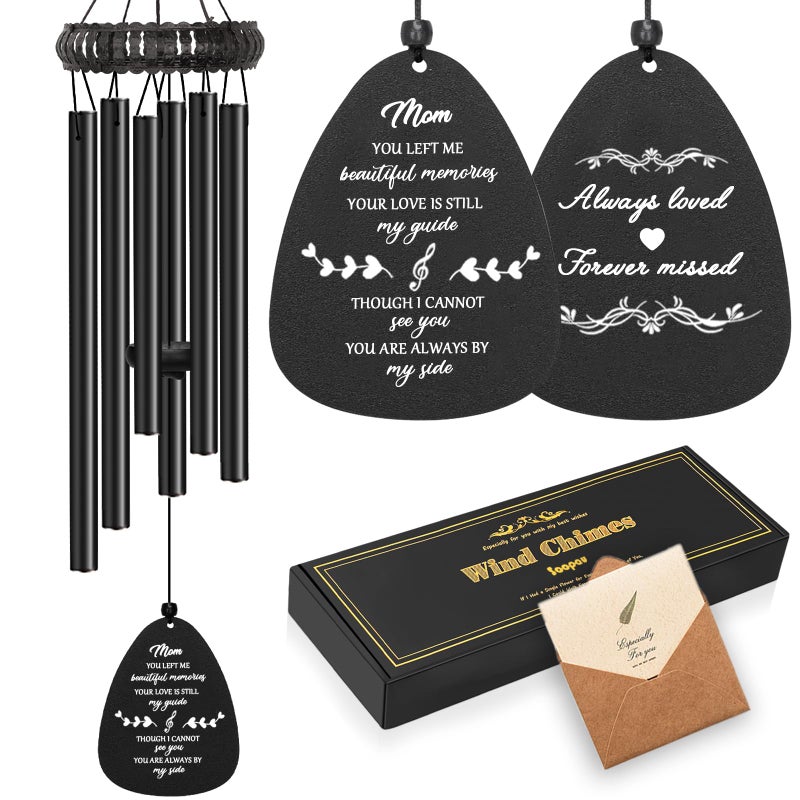 Soopau Sympathy Gifts for Loss of Mom  30"" Metal Memorial Wind Chimes for Loss of Mother  Loss of a Mother Sympathy Gifts  Windchimes in Memory of Mom - Image 1